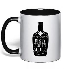 Чашка с цветной ручкой Dirty forty club Чашка с цветной ручкой Dirty forty club