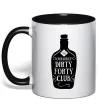 Чашка с цветной ручкой Dirty forty club Черный Чашка с цветной ручкой Dirty forty club Черный фото