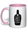 Чашка с цветной ручкой Dirty forty club Нежно розовый Чашка с цветной ручкой Dirty forty club Нежно розовый фото