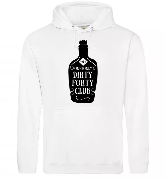 Женская толстовка (худи) Dirty forty club Белый фото