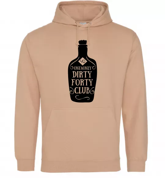 Женская толстовка (худи) Dirty forty club Песочный фото