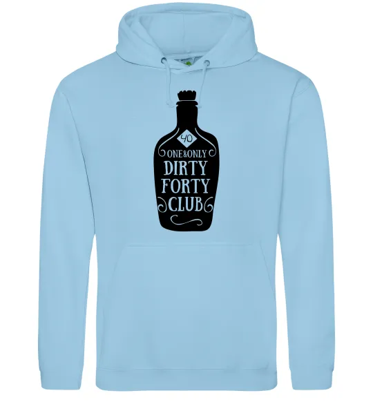 Женская толстовка (худи) Dirty forty club Голубой фото