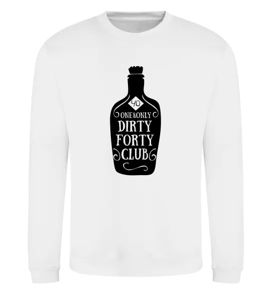 Свитшот Dirty forty club Белый фото