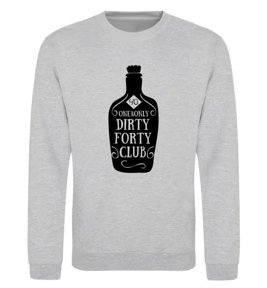 Свитшот Dirty forty club Серый меланж фото
