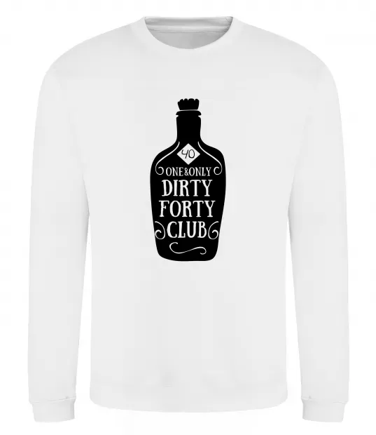 Світшот Dirty forty club Білий фото