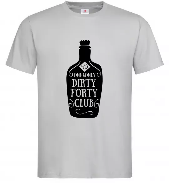 Чоловіча футболка Dirty forty club Сірий фото