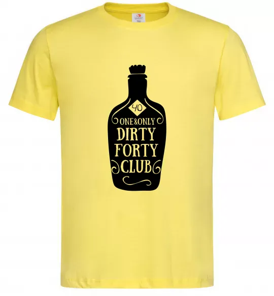 Чоловіча футболка Dirty forty club Лимонний фото