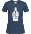 Жіноча футболка Dirty forty club Темно-синій фото