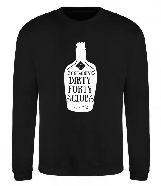 Світшот Dirty forty club Чорний фото