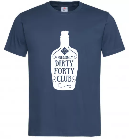 Чоловіча футболка Dirty forty club Темно-синій фото