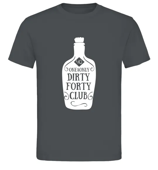 Чоловіча футболка Dirty forty club Графіт фото