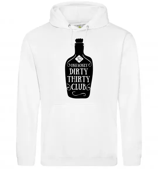 Мужская толстовка (худи) Dirty thirty club Белый фото