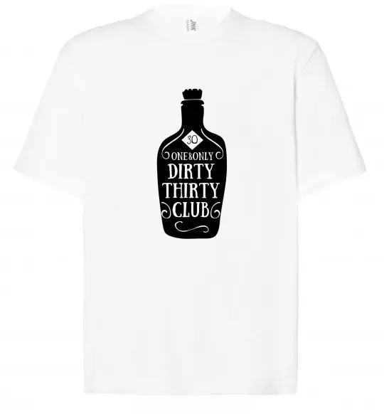 Футболка Оверсайз Dirty thirty club Білий фото