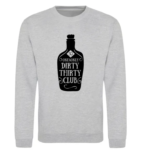 Свитшот Dirty thirty club Серый меланж фото