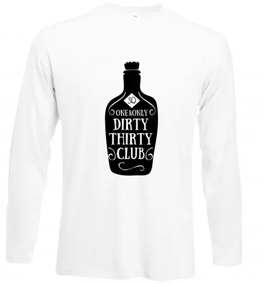 Лонгслив Dirty thirty club Белый фото
