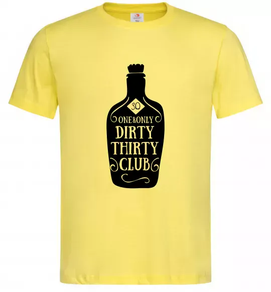 Чоловіча футболка Dirty thirty club Лимонний фото