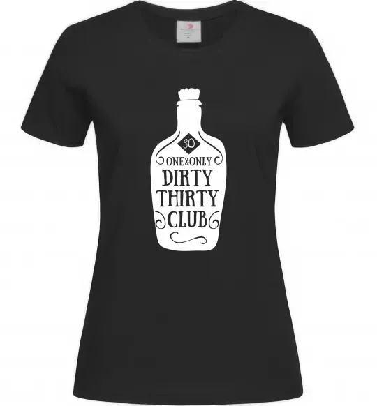 Женская футболка Dirty thirty club Черный фото