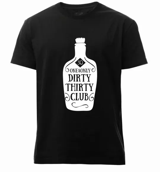 Чоловіча преміум футболка Dirty thirty club Чорний фото