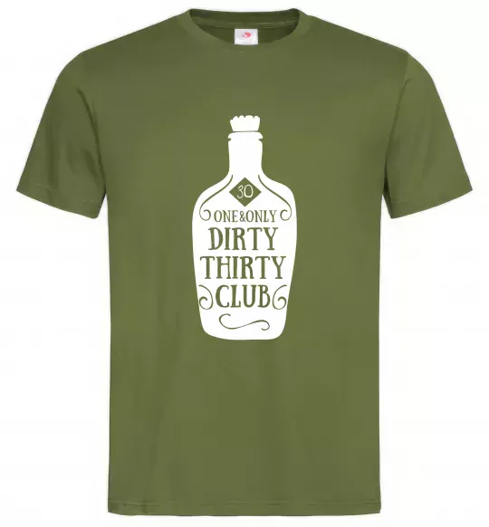 Чоловіча футболка Dirty thirty club Оливковий фото