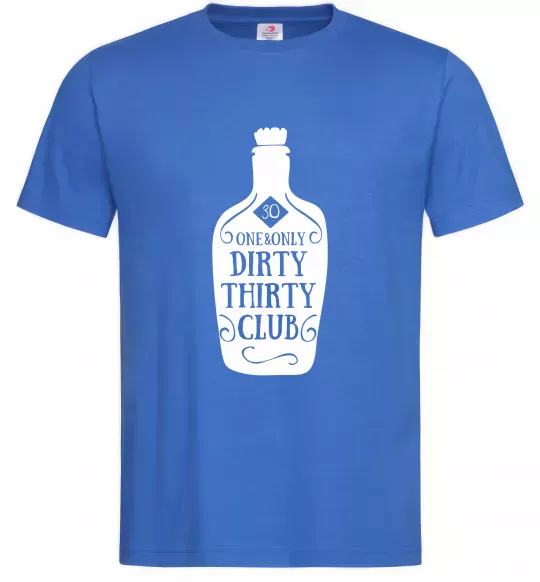 Чоловіча футболка Dirty thirty club Яскраво-синій фото
