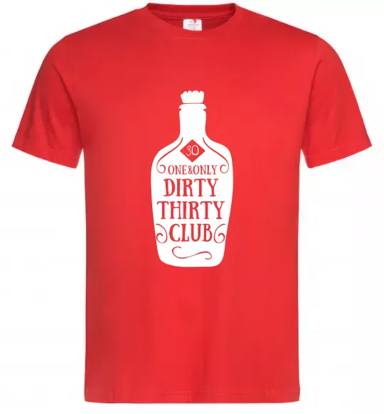 Чоловіча футболка Dirty thirty club Червоний фото