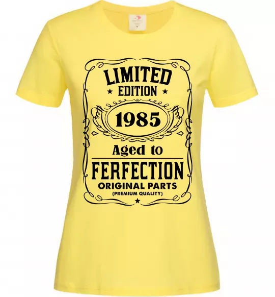 Женская футболка Limited edition original parts Лимонный фото