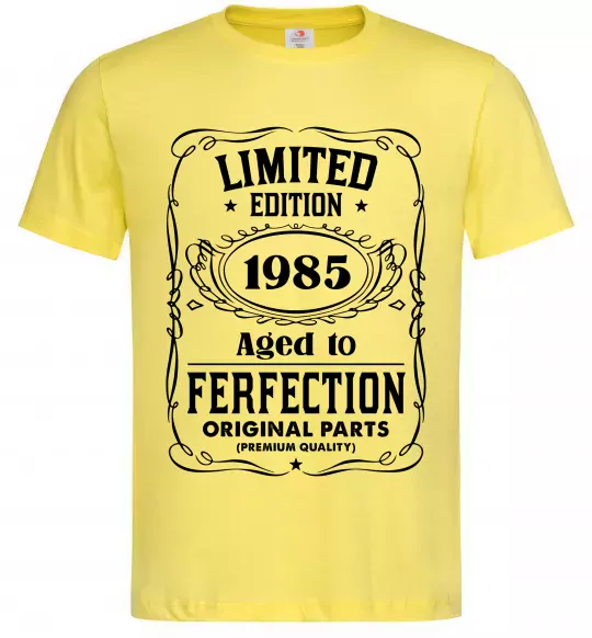 Мужская футболка Limited edition original parts Лимонный фото