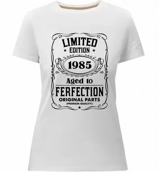 Жіноча преміум футболка Limited edition original parts Білий фото