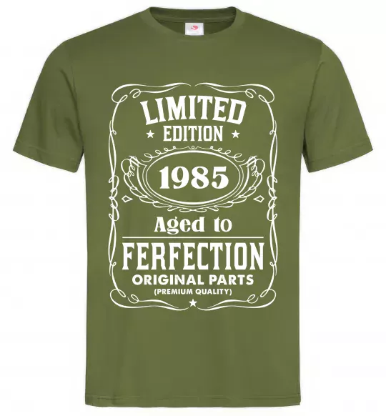 Мужская футболка Limited edition original parts Оливковый фото