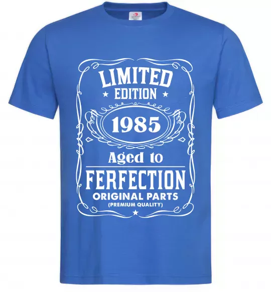 Мужская футболка Limited edition original parts Ярко-синий фото