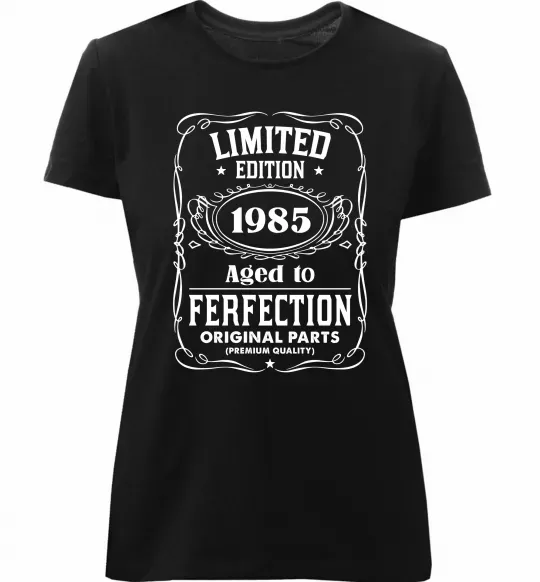 Жіноча преміум футболка Limited edition original parts Чорний фото