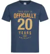 Мужская футболка Officially 20 years Темно-синий фото