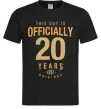 Мужская футболка Officially 20 years Черный фото