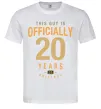 Мужская футболка Officially 20 years Белый фото