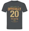 Мужская футболка Officially 20 years Графит фото