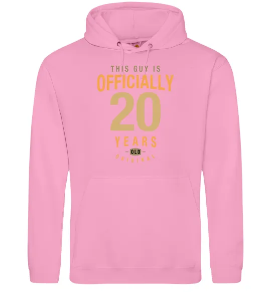 Женская толстовка (худи) Officially 20 years Розовый фото