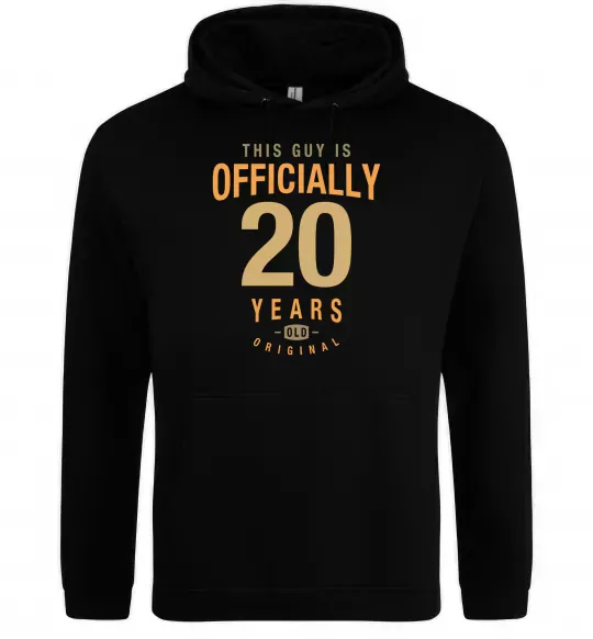 Жіноча толстовка (худі) Officially 20 years Чорний фото