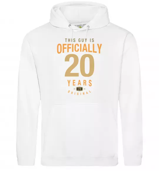 Жіноча толстовка (худі) Officially 20 years Білий фото