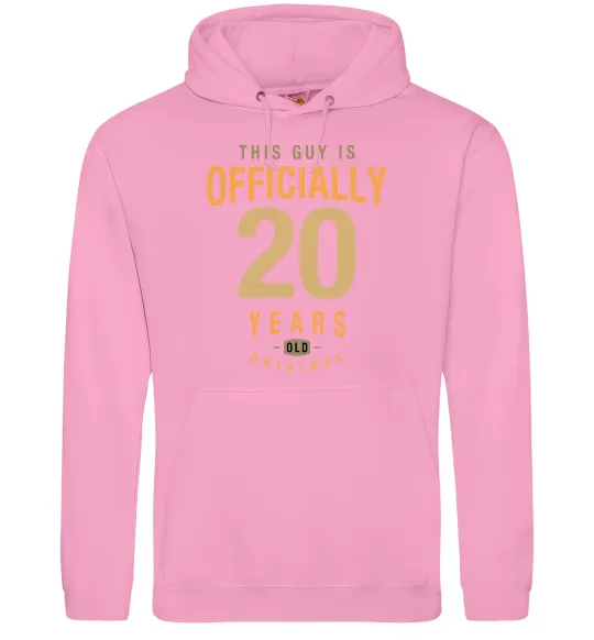 Чоловіча толстовка (худі) Officially 20 years Рожевий фото