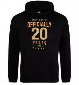 Мужская толстовка (худи) №20 original since Черный фото