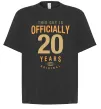 Футболка Оверсайз Officially 20 years Черный фото