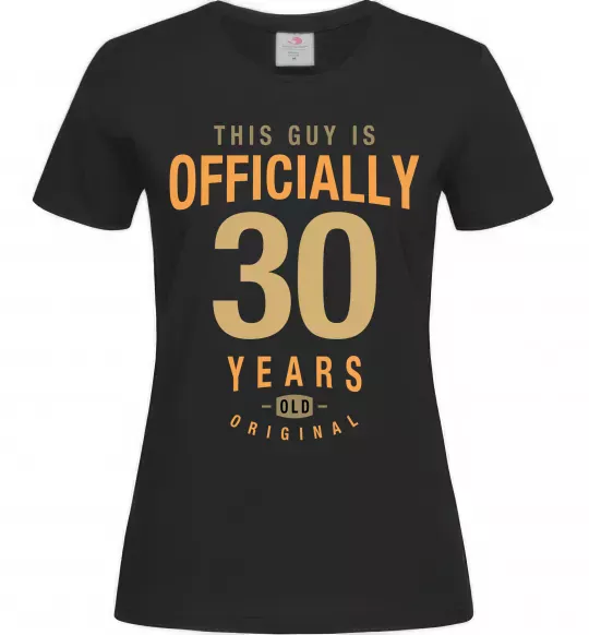 Женская футболка Officially 30 years Черный фото