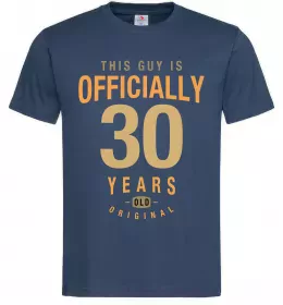Мужская футболка Officially 30 years Темно-синий фото