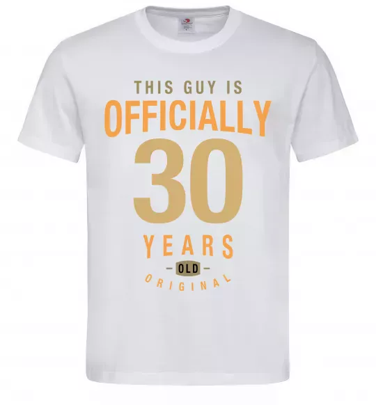 Мужская футболка Officially 30 years Белый фото