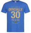 Мужская футболка Officially 30 years Ярко-синий фото