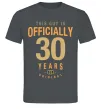 Мужская футболка Officially 30 years Графит фото
