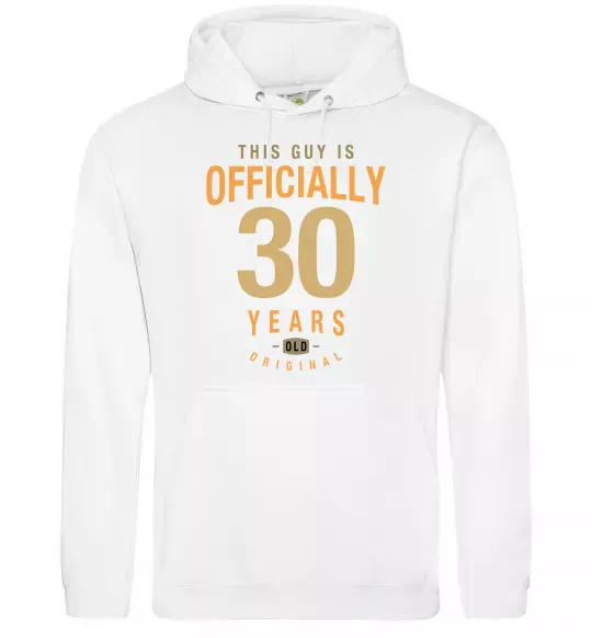 Жіноча толстовка (худі) Officially 30 years Білий фото