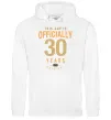 Жіноча толстовка (худі) Officially 30 years Білий фото