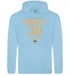 Женская толстовка (худи) Officially 30 years Голубой фото