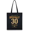 Эко-сумка Officially 30 years Черный фото
